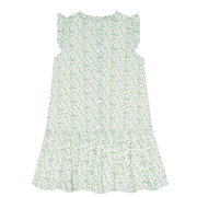 girls sea marsh floral drop waist dress