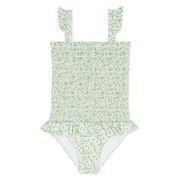 girls sea marsh floral smocked one piece