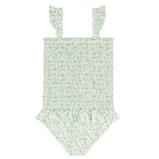 girls sea marsh floral smocked one piece