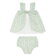 baby sea marsh floral flutter tank bloomer set