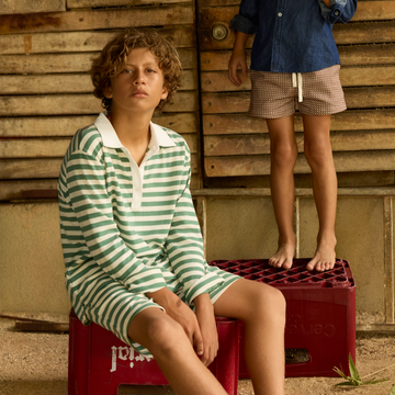 unisex palma stripe rugby shirt