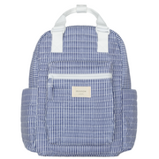 navy stripe coated everyday backpack