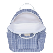 navy stripe coated everyday backpack