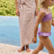 girls orchid smocked bikini