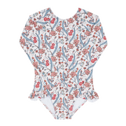 girls mercado bloom rashguard one piece