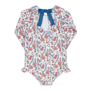 girls mercado bloom rashguard one piece