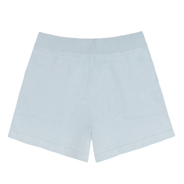 women's light blue knit short