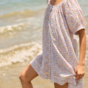 women's orchid floral coverup
