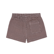 boys cocoa gingham ultra-soft twill shorts