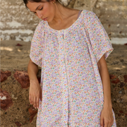 women's orchid floral coverup