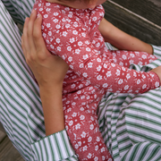 baby holiday bloom pima footie