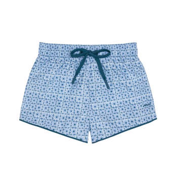 boys azul tile boardie