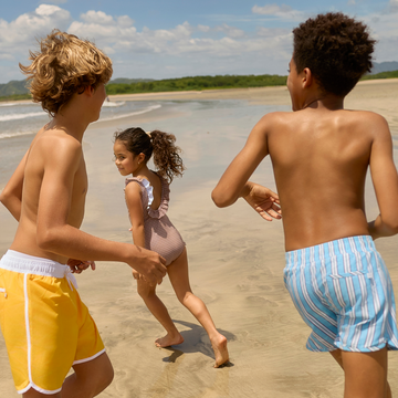 boys isla blue stripe boardie