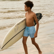 boys isla blue stripe boardie