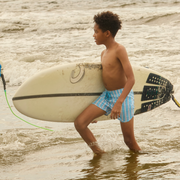 boys isla blue stripe boardie