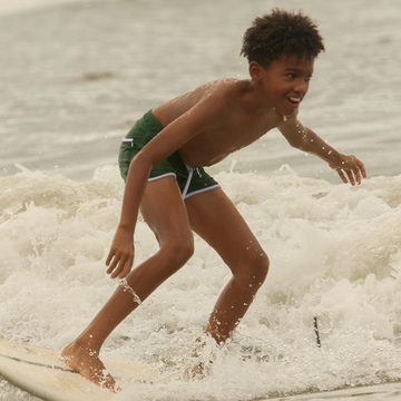 boys palma green terry boardie