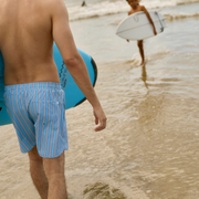 men's isla blue stripe boardie