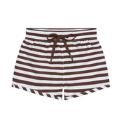 boys cocoa stripe boardie