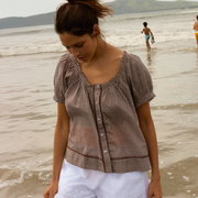 women's cafe flora top