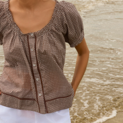 women's cafe flora top