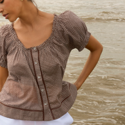 women's cafe flora top