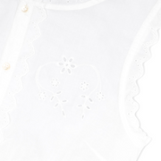 women's embroidered white tank
