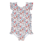 girls mercado bloom ruffle cap sleeve one piece