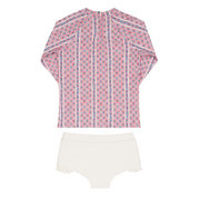 girls rosa vine rashguard set