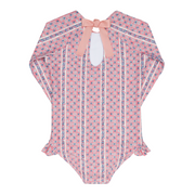 girls rosa vine rashguard one piece