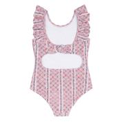 girls rosa vine ruffle collar one piece