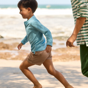 boys cafe flora ultra-soft twill shorts