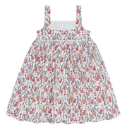girls mercado bloom square neck dress