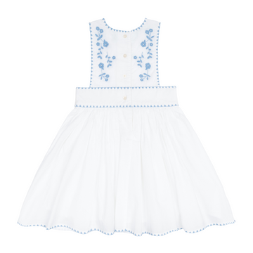 girls white embroidered pinafore dress minnow girls white embroidered pinafore dress minnow