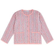 unisex rosa vine quilted jacket