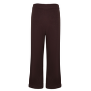 women's brown wide leg knit pant