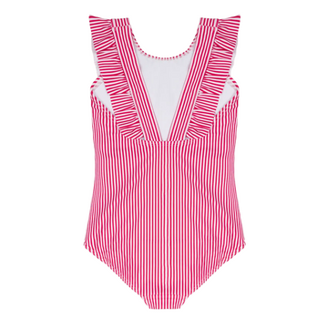 girls gondola stripe ruffle one piece