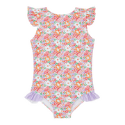 girls island blossom ruffle cap sleeve one piece