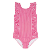 girls gondola stripe ruffle one piece