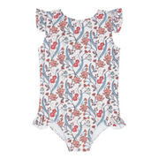 girls mercado bloom ruffle cap sleeve one piece