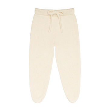 baby cream knit footie pant