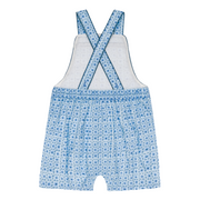 baby azul tile short overall