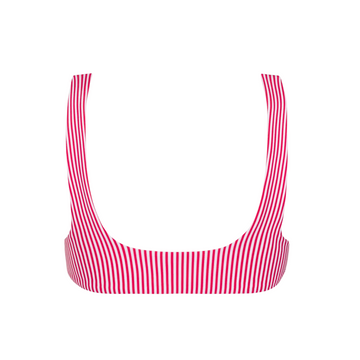 women's gondola stripe square neck bikini top