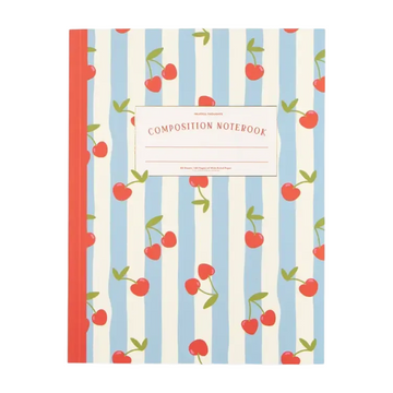 pippi post cherry striped composition notebook