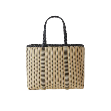 palorosa black and cream small edge tote