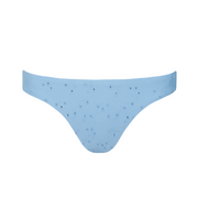 women's dusk blue eyelet low waist bikini bottom