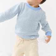 unisex chalet stripe knit sweater