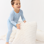 unisex alpine fiore henley pima pajamas set