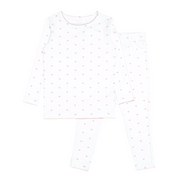 girls pink heart pima pajamas set