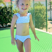 girls alpine fiore ruffle strap bikini