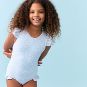 girls alpine fiore ruffle cap sleeve one piece